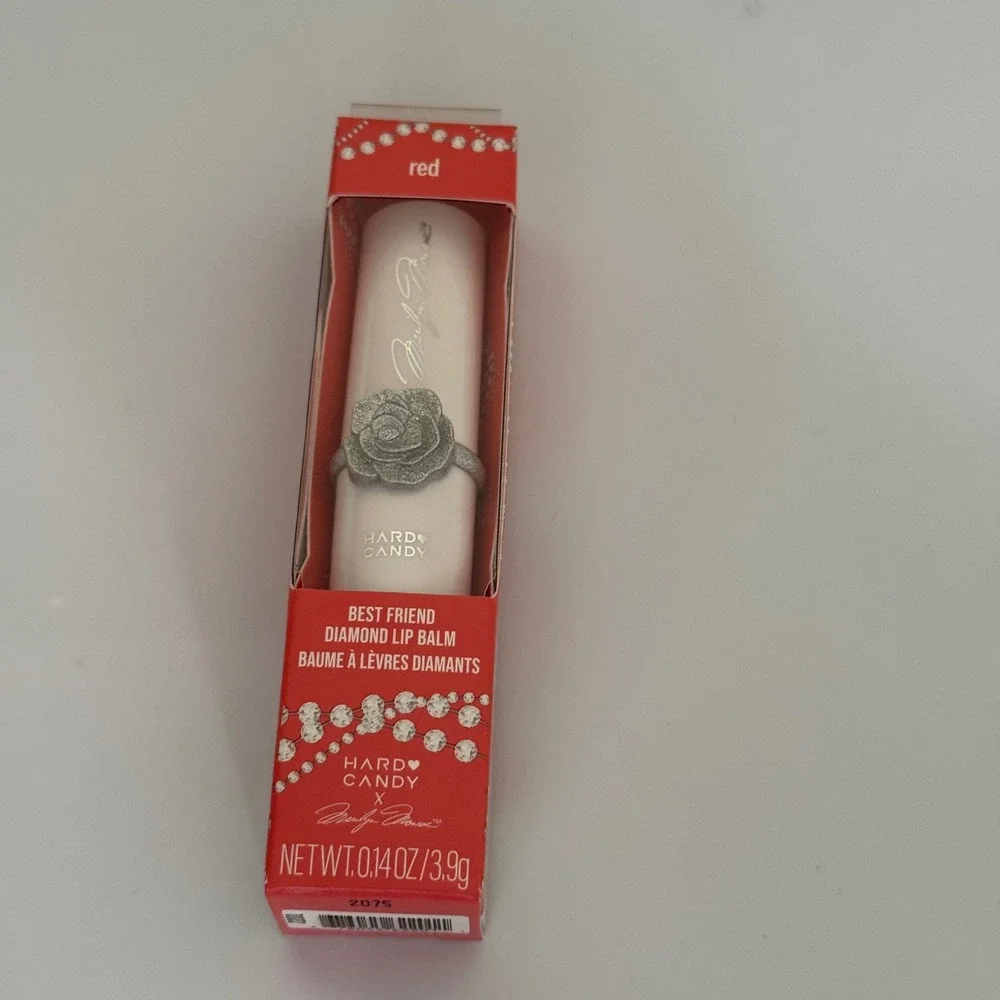 Hard Candy Marilyn Monroe Best Friend‎ Diamond Lip Balm Women New Red Shimmer